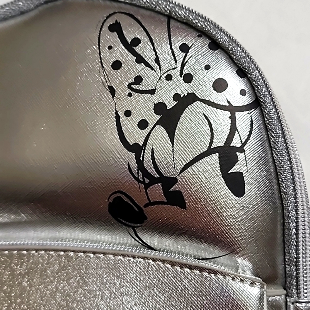 Disney Silver Dani Nicole Minnie Mouse Mini Backpack